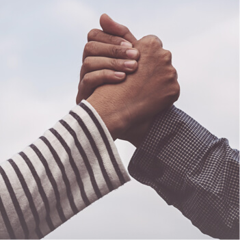 Two hand handshake friendly,hand in teamwork concept